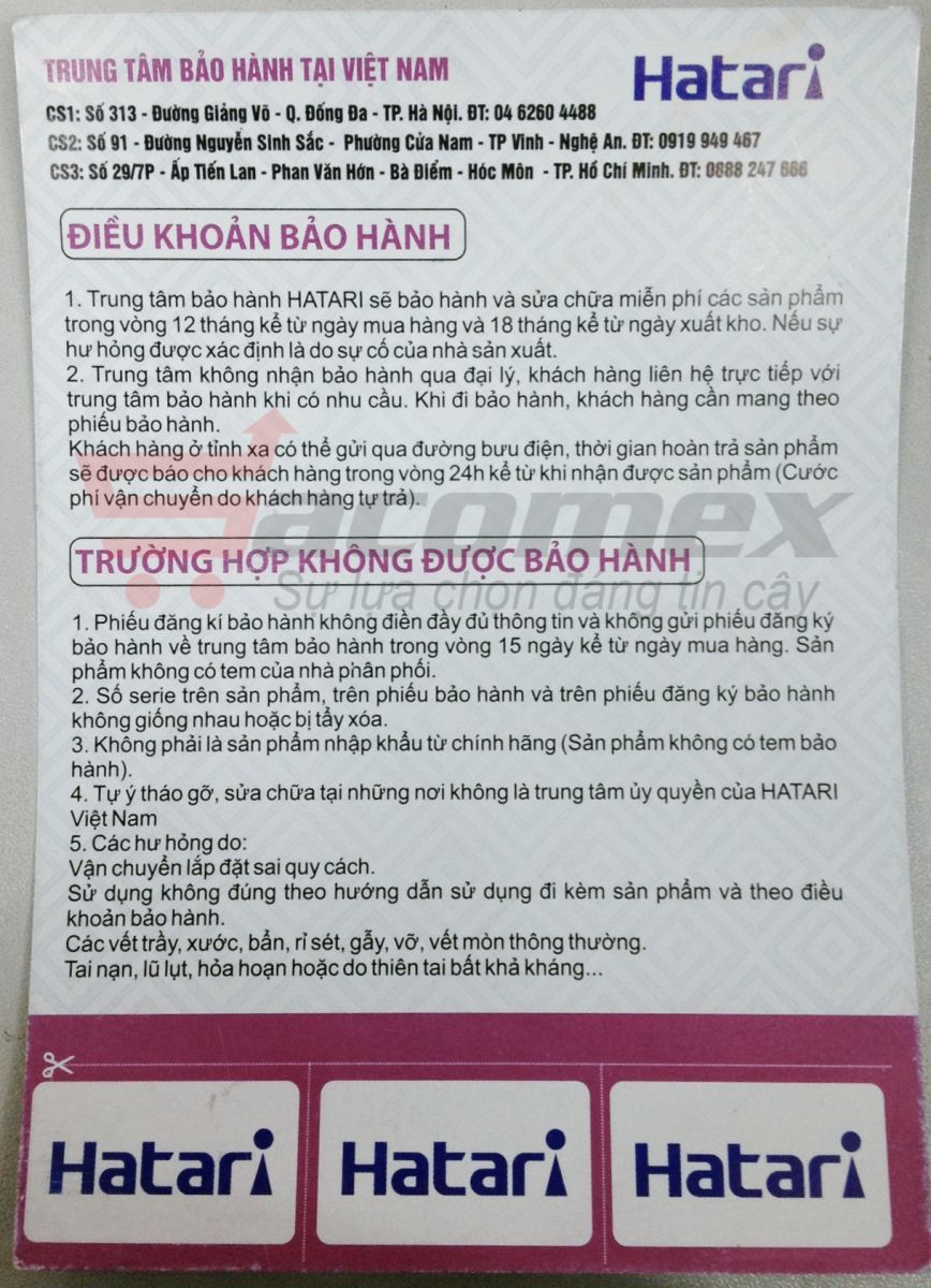 quạt cây công nghiệp Thái Lan Hatari IP18M1