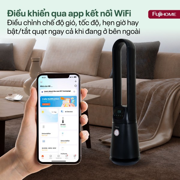 Điều khiển thông minh – Kết nối WiFi tiện lợi