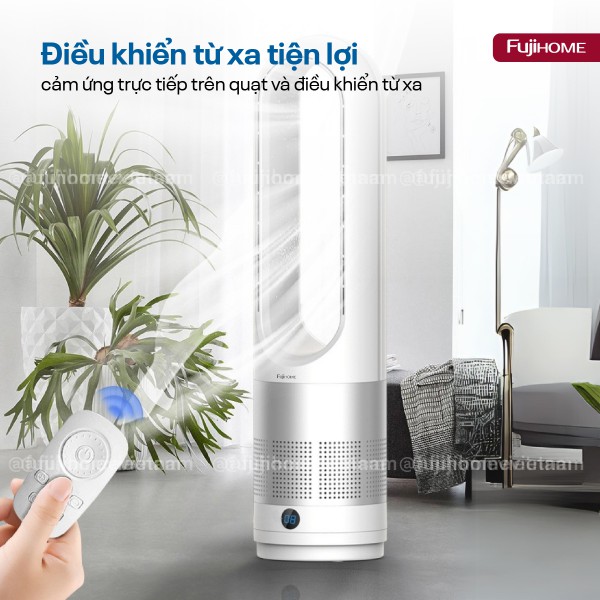 Ưu điểm nổi bật của quạt không cánh mini, lọc không khí khử khuẩn Anion + UV kết nối WIFI Fujihome BF18