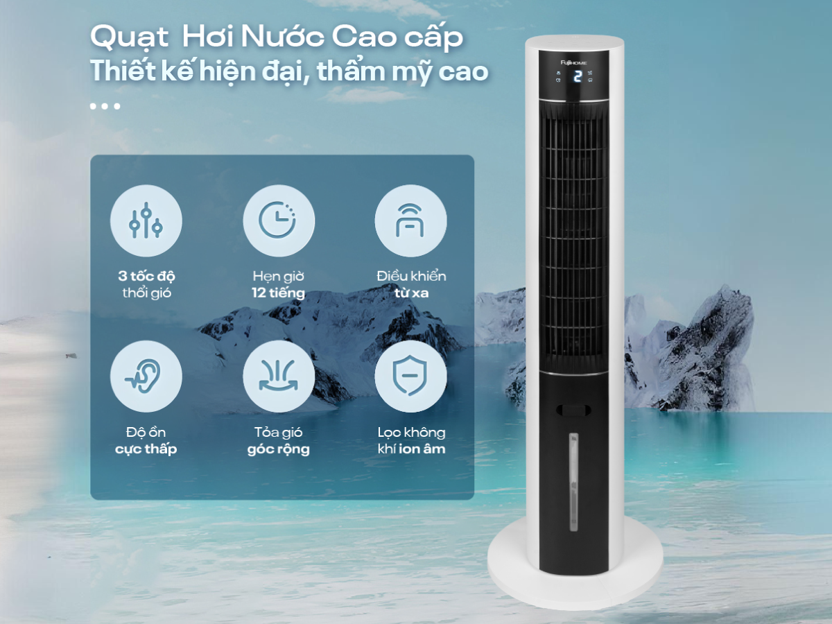 Đặc điểm nổi bật của quạt tháp hơi nước cao cấp Fujihome AC-18LE