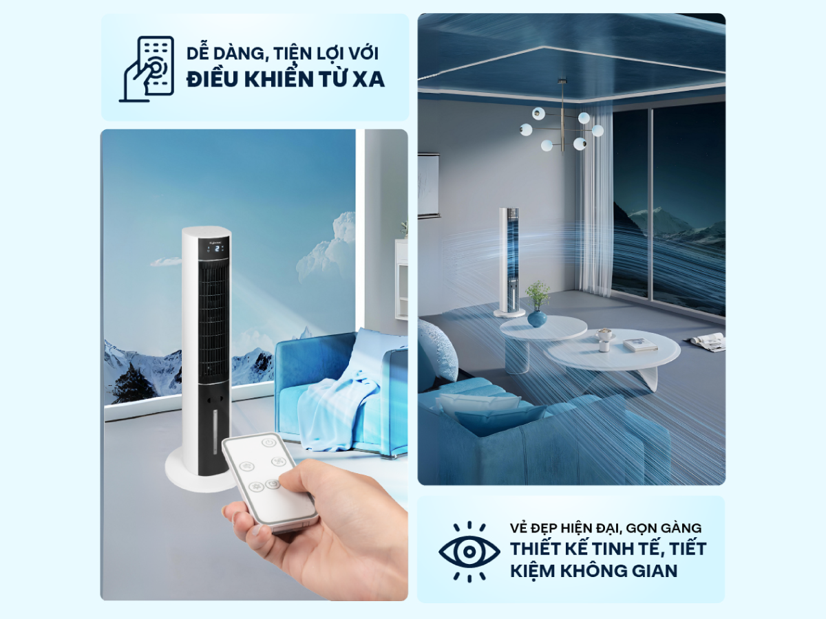 Đặc điểm nổi bật của quạt tháp hơi nước cao cấp Fujihome AC-18LE