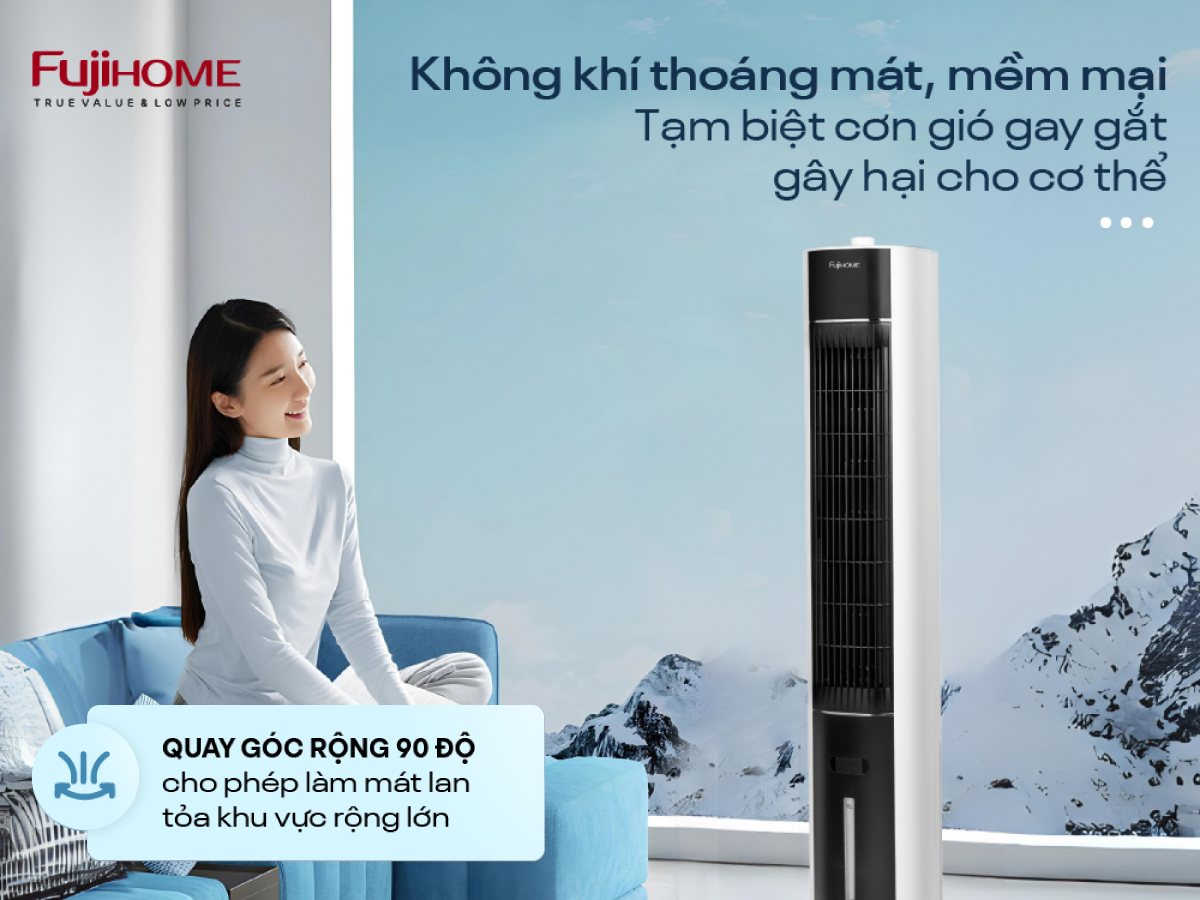 Điểm nổi bật của quạt tháp hơi nước Fujihome AC-18LM