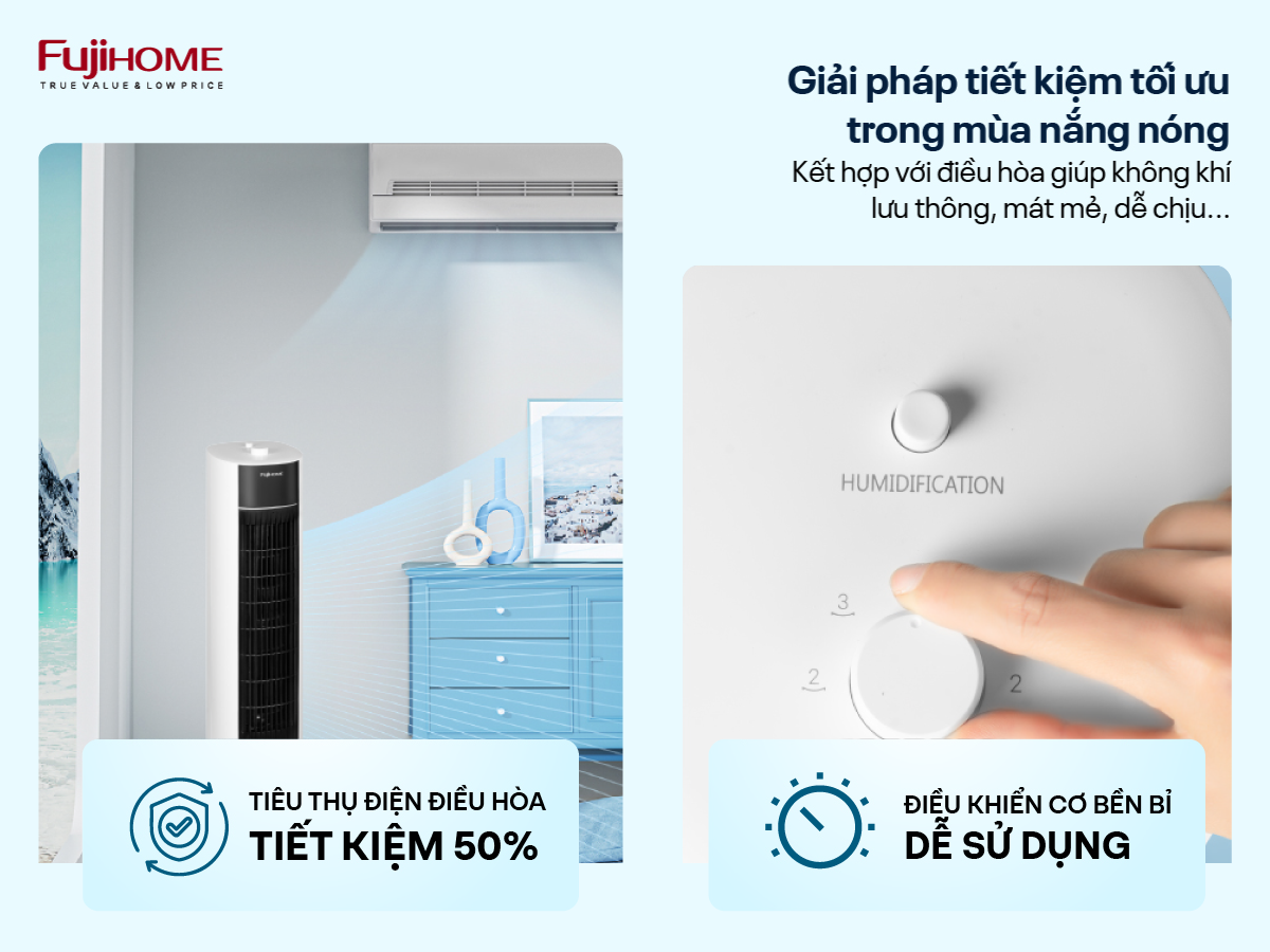 Điểm nổi bật của quạt tháp hơi nước Fujihome AC-18LM