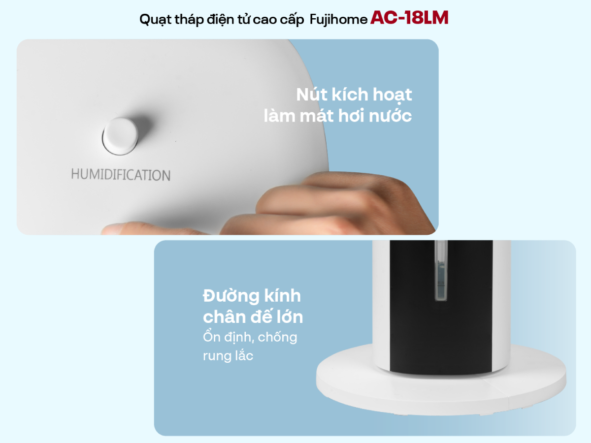 Điểm nổi bật của quạt tháp hơi nước Fujihome AC-18LM