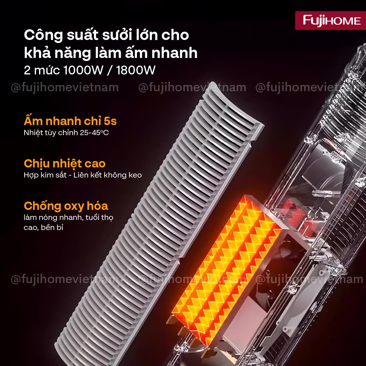 Giới thiệu quạt làm mát, sưởi ấm và tạo ẩm 4 mùa Fujihome AC01