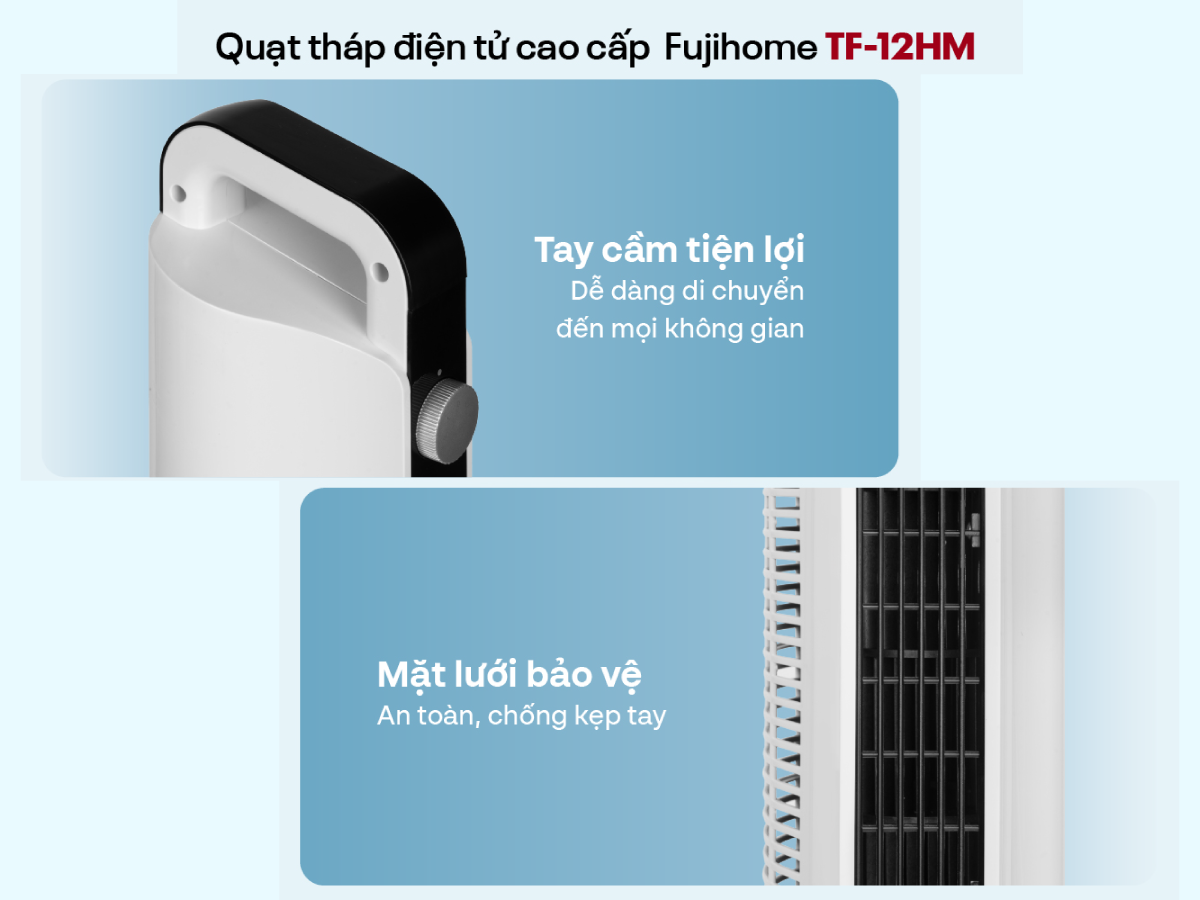 Điểm nổi bật của quạt tháp Fujihome TF-12HM