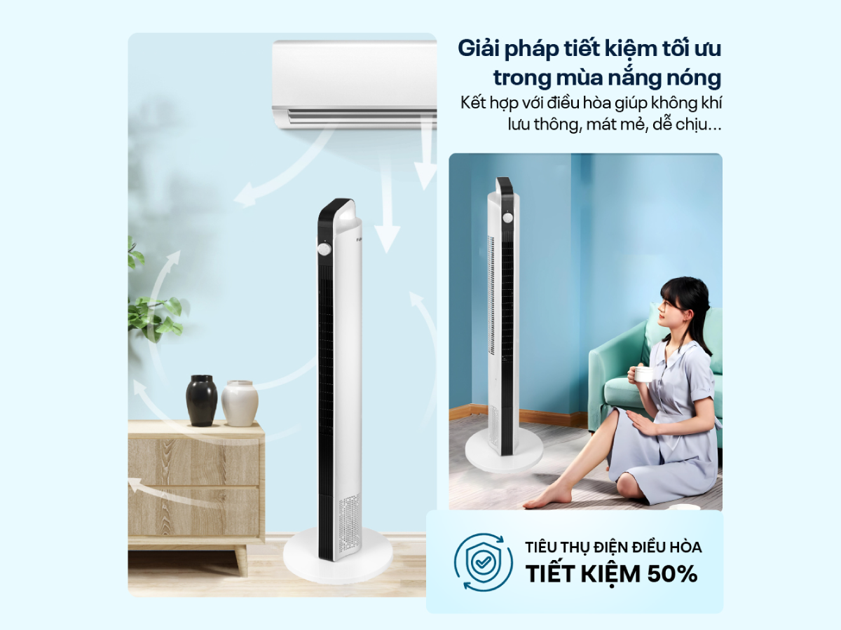 Điểm nổi bật của quạt tháp Fujihome TF-12HM