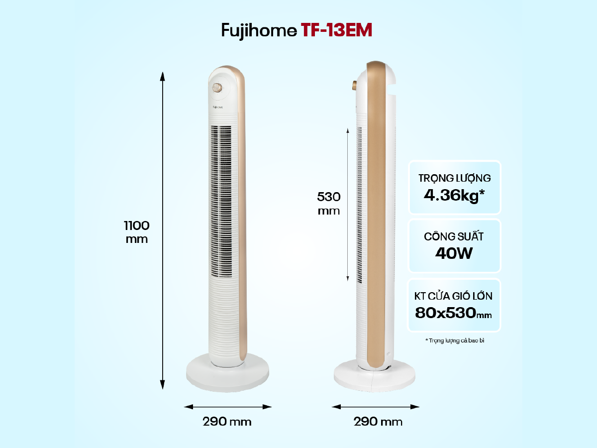 Giới thiệu quạt tháp cao cấp Fujihome TF-13EM