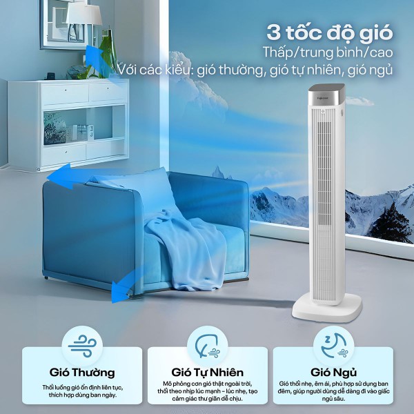 Ưu điểm nổi bật của quạt tháp cao cấp Fujihome TF-51E