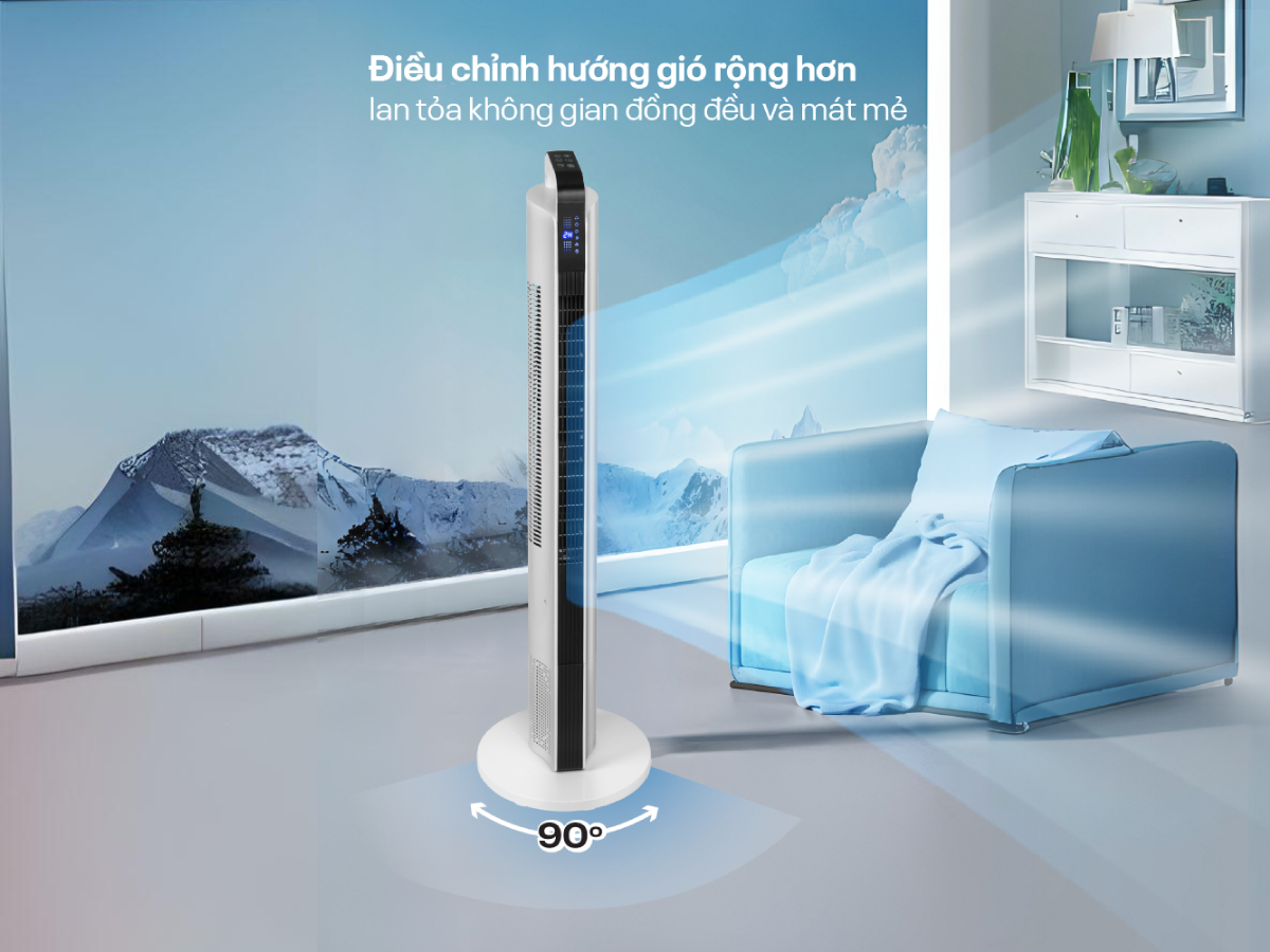 Đặc điểm nổi bật của quạt tháp điện tử cao cấp Fujihome TF-12HE