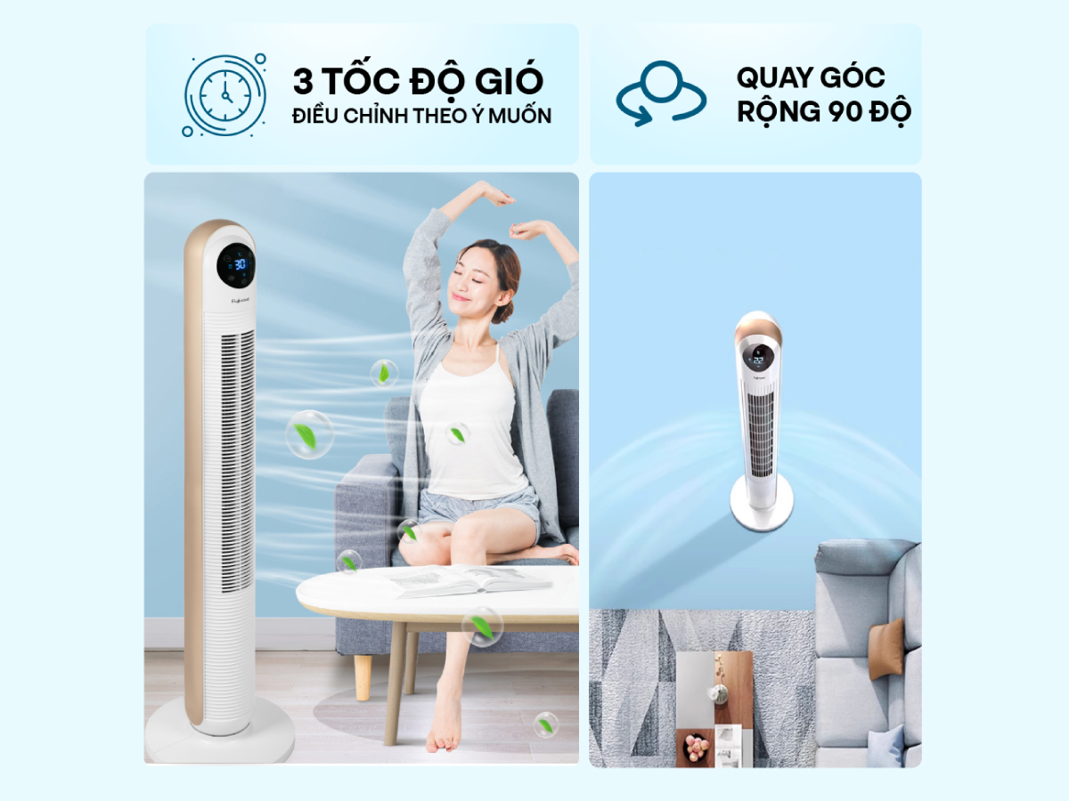 Đặc điểm nổi bật của quạt tháp điện tử cao cấp Fujihome TF-13E