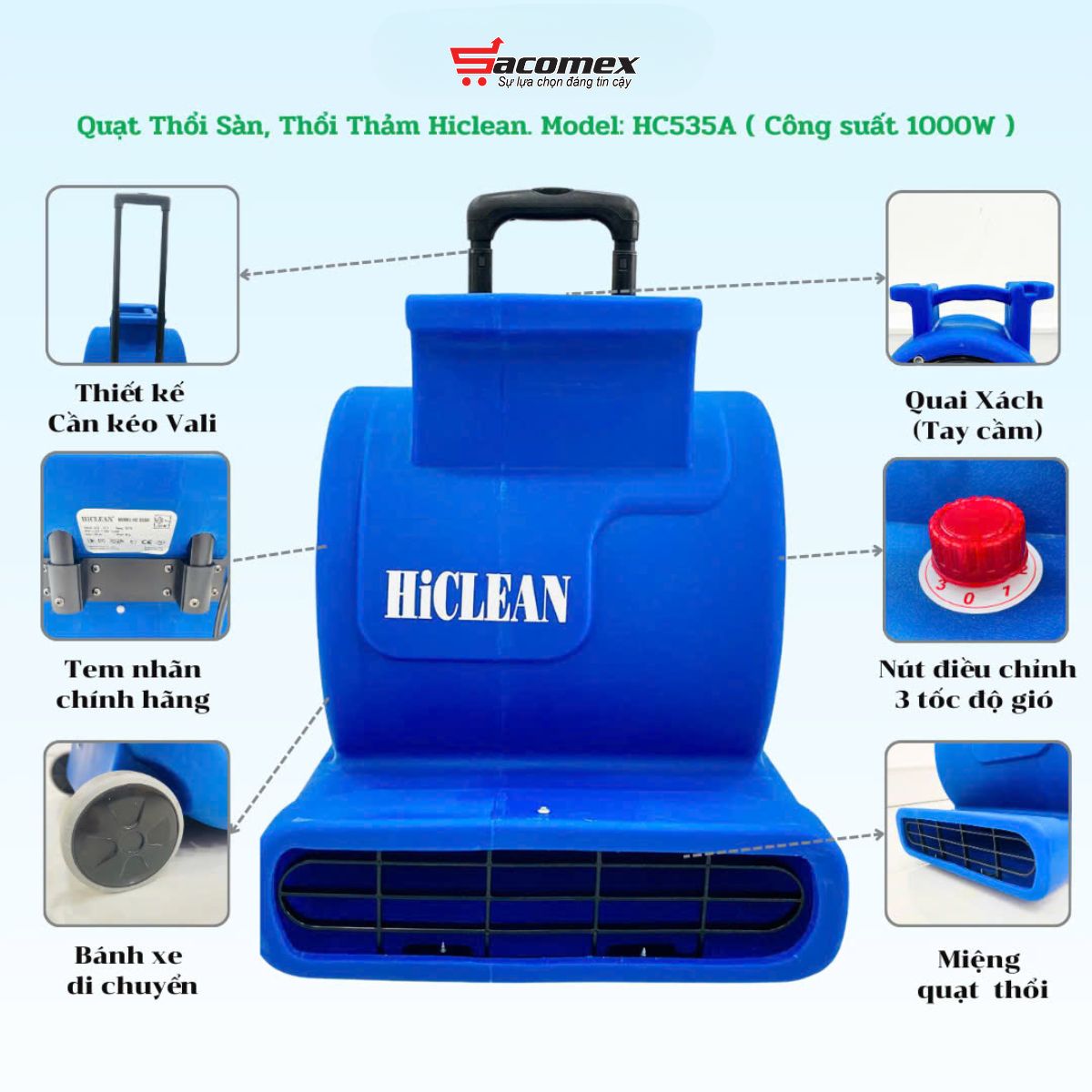 Mua quạt thổi sàn HiClean HC535A uy tín ở đâu?