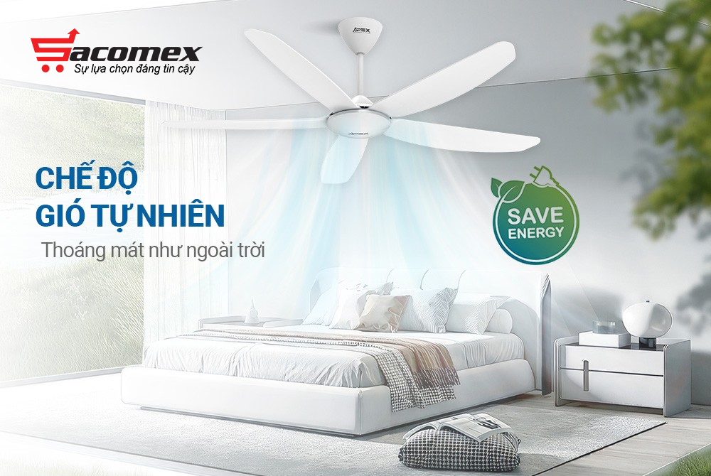 Đặc điểm nổi bật của quạt trần 5 cánh Sunhouse APEX APF7666W