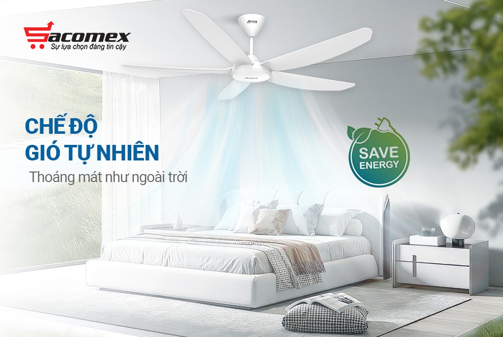 Tại sao nên chọn quạt trần 5 cánh Sunhouse APEX APF7668W?