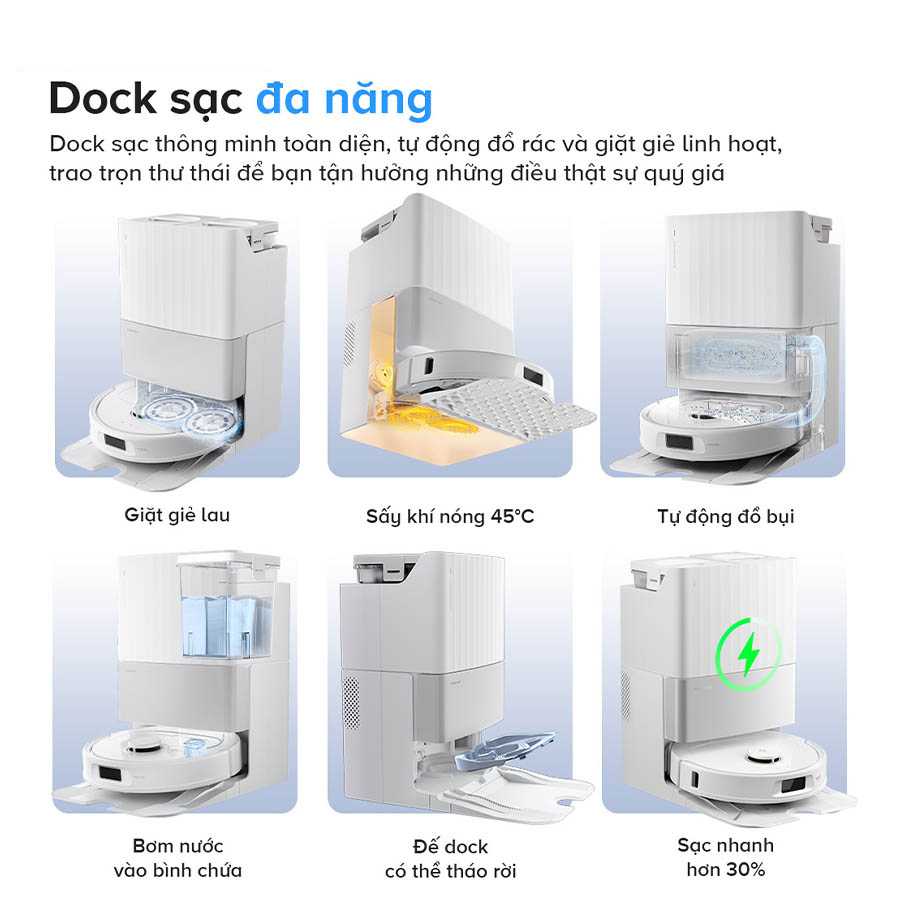 Ưu điểm nổi bật của Robot hút bụi lau nhà Roborock QRevo 5AE