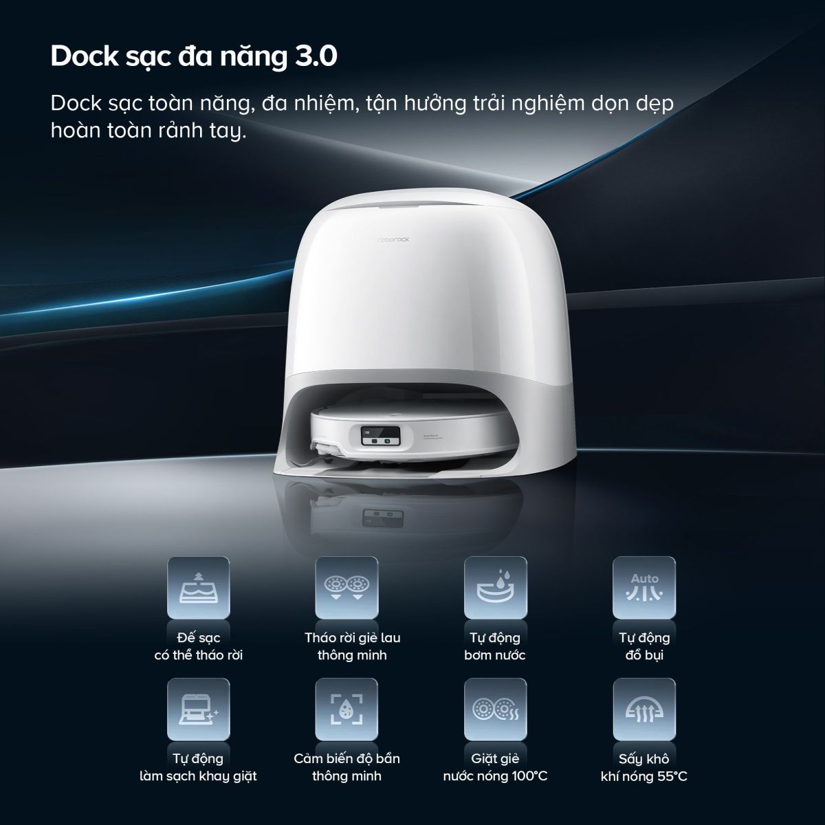 Ưu điểm nổi bật của Robot hút bụi lau nhà Roborock QRevo Curv 2 Pro