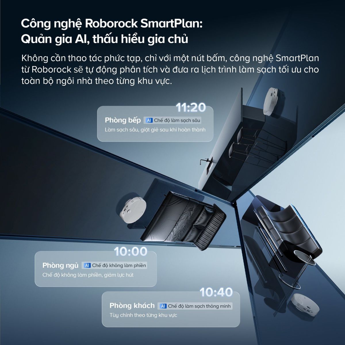 Ưu điểm nổi bật của Robot hút bụi lau nhà Roborock QRevo Curv 2 Pro