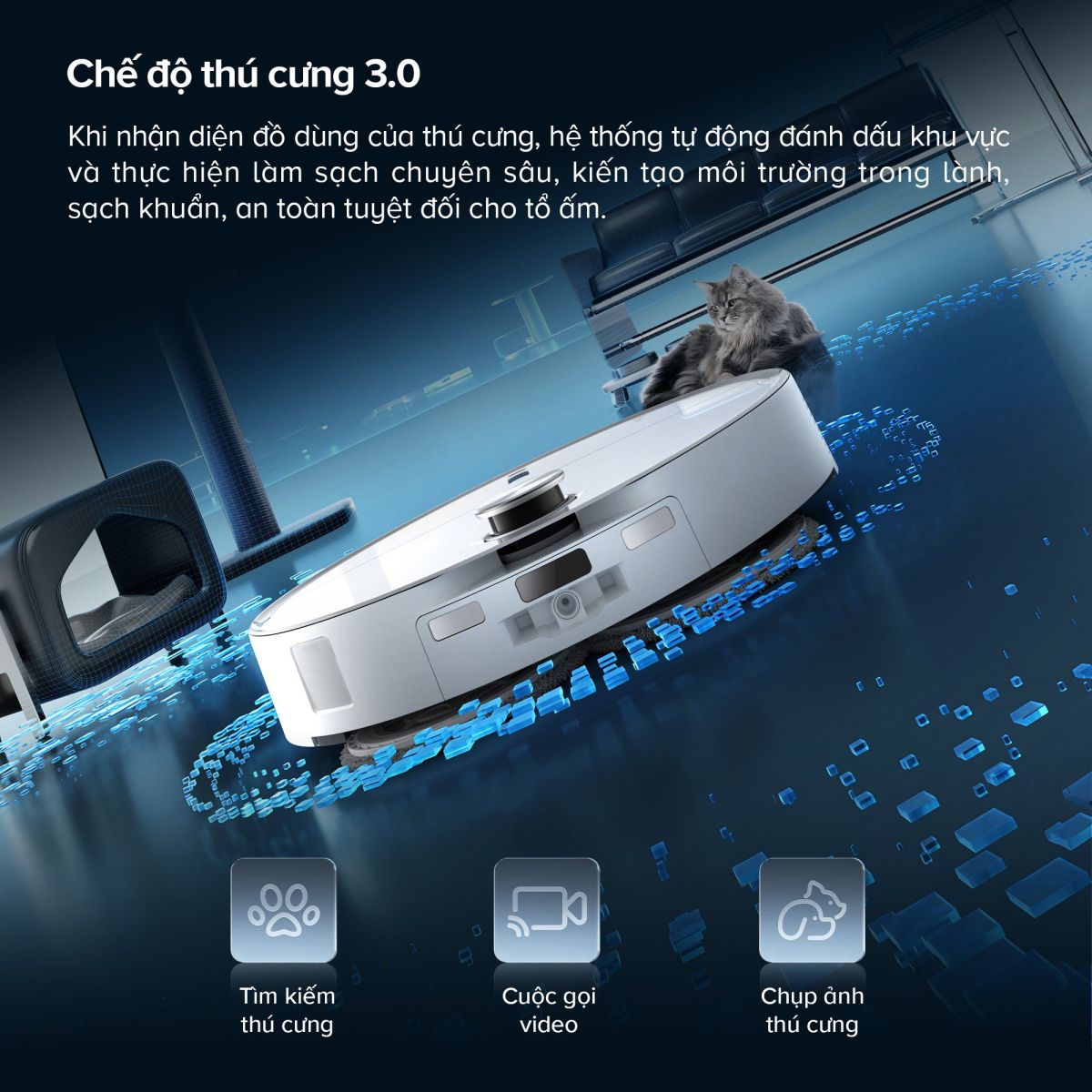 Ưu điểm nổi bật của Robot hút bụi lau nhà Roborock QRevo Curv 2 Pro
