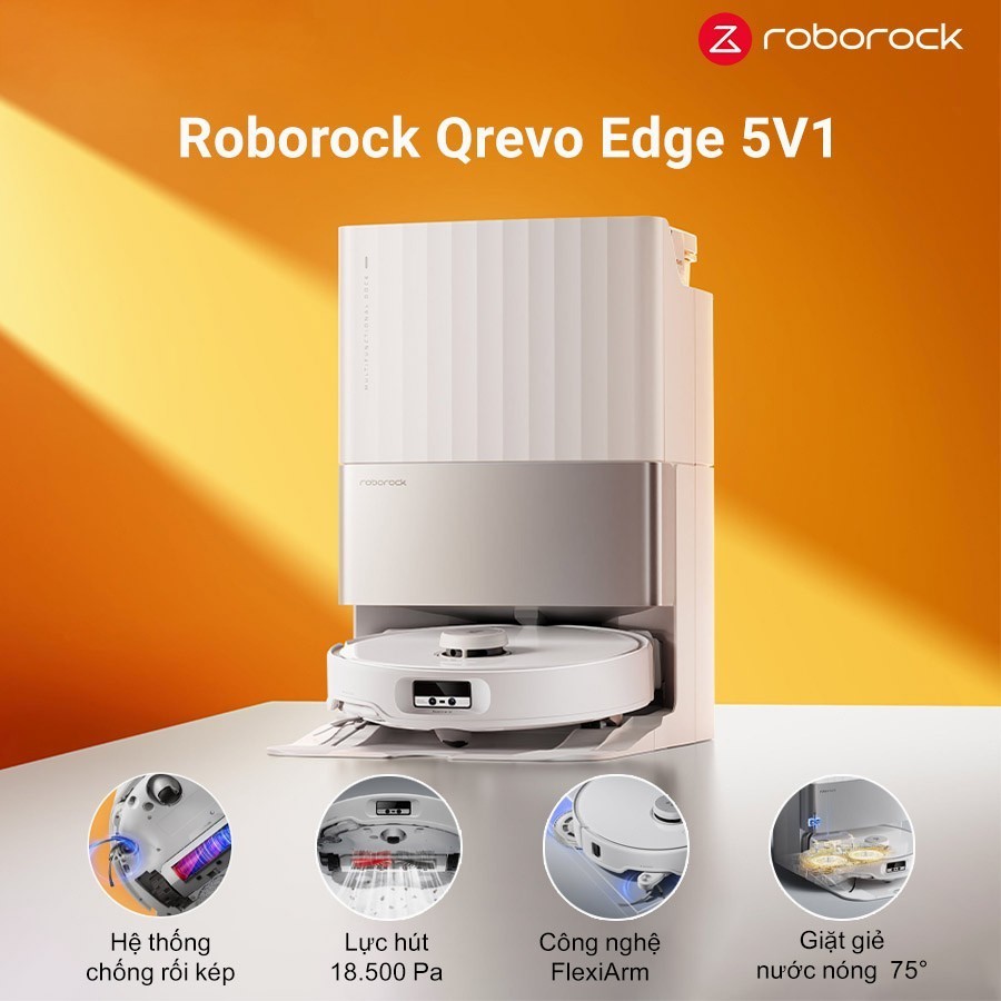 Ưu điểm nổi bật của Robot hút bụi lau nhà Roborock QRevo Edge 5V1