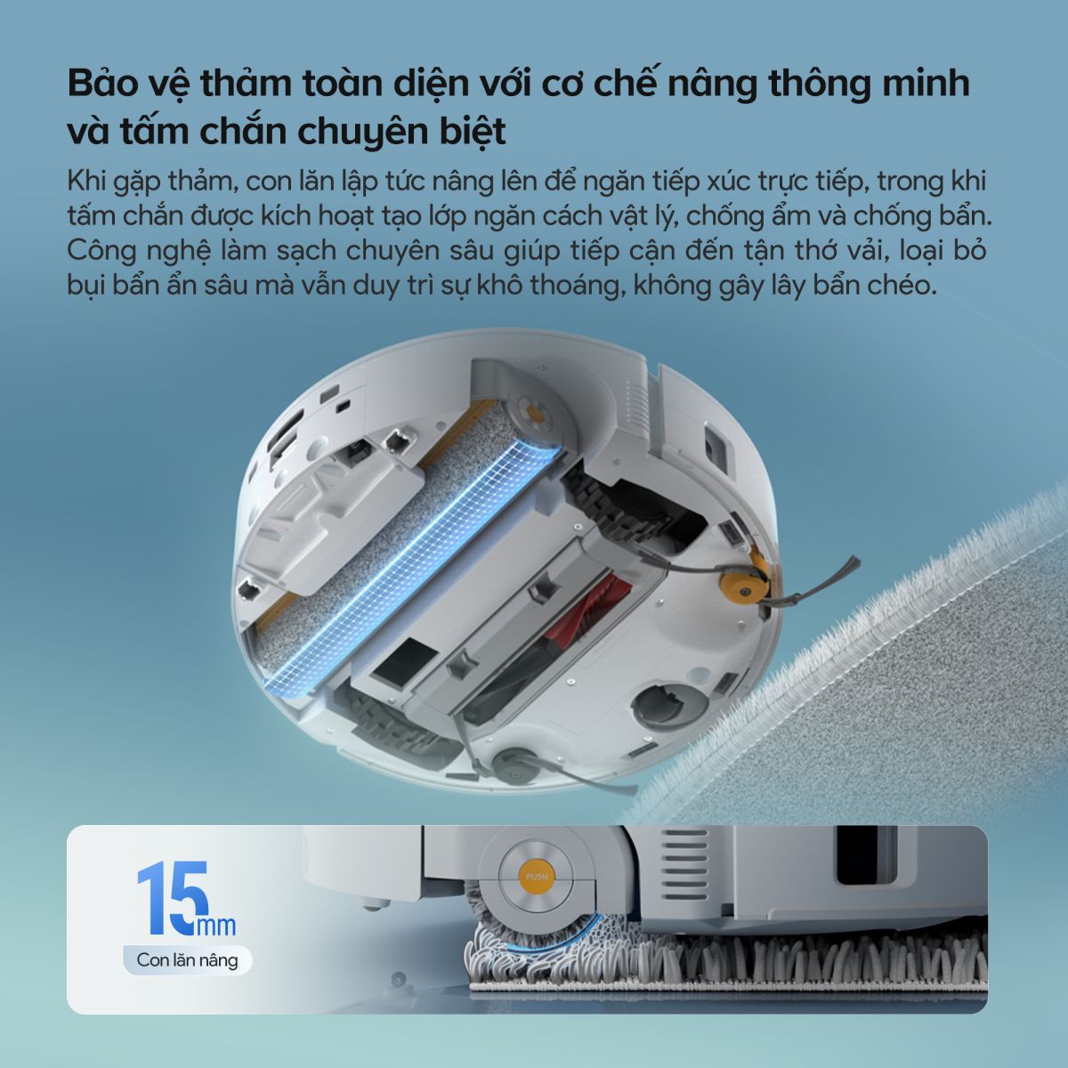 Ưu điểm nổi bật của Robot hút bụi lau nhà Roborock QRevo Curv 2 Flow