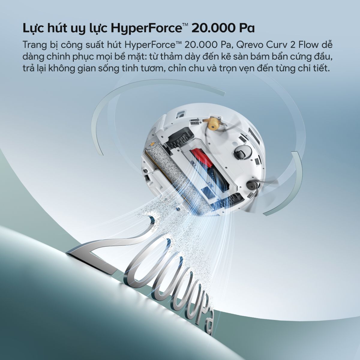 Ưu điểm nổi bật của Robot hút bụi lau nhà Roborock QRevo Curv 2 Flow