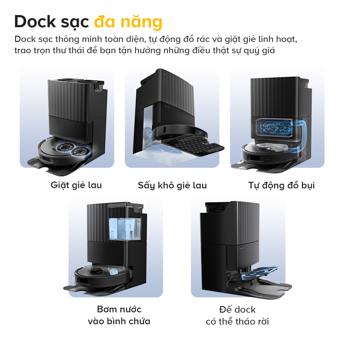 Dock sạc đa năng tự động