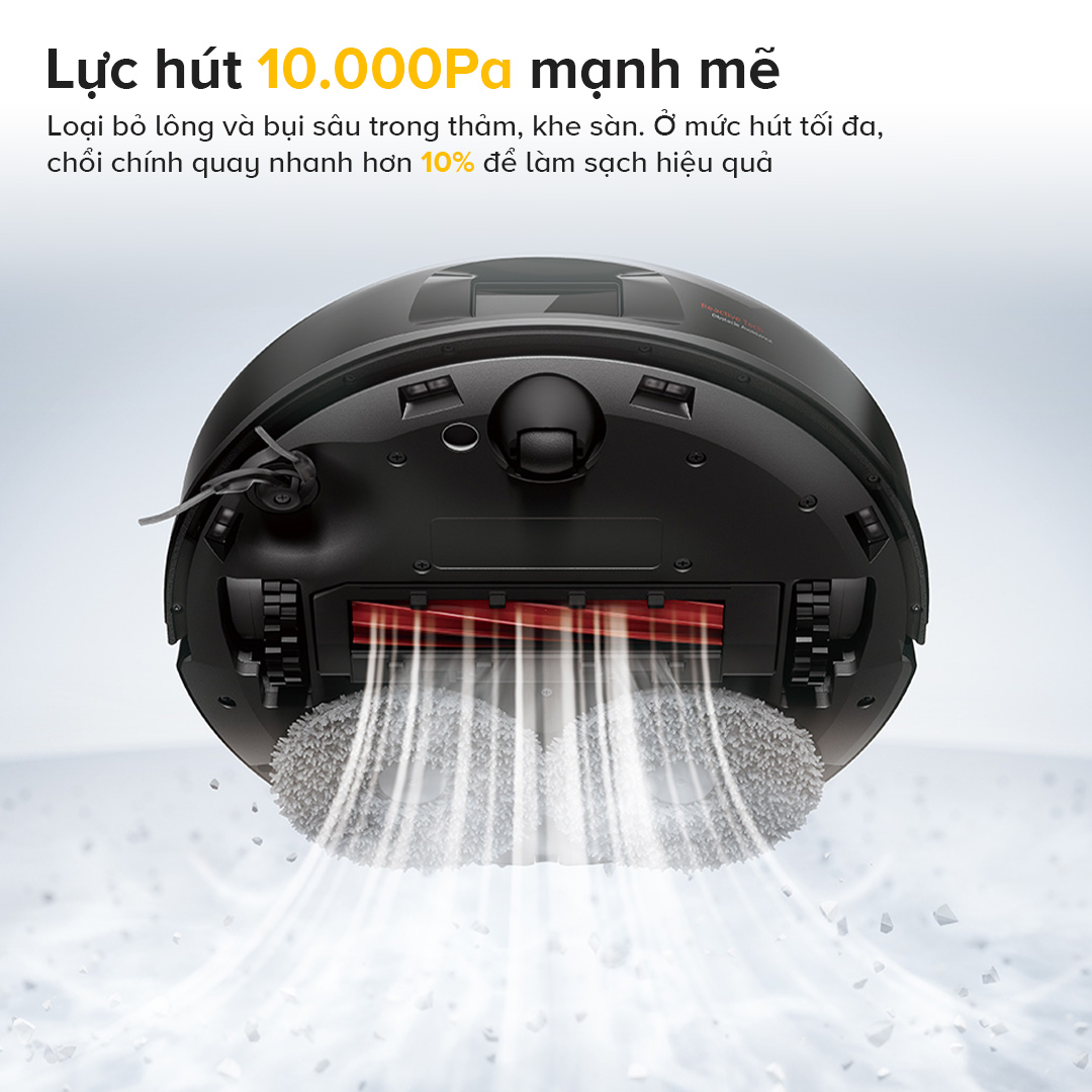 Lực hút HyperForce 10.000Pa mạnh mẽ