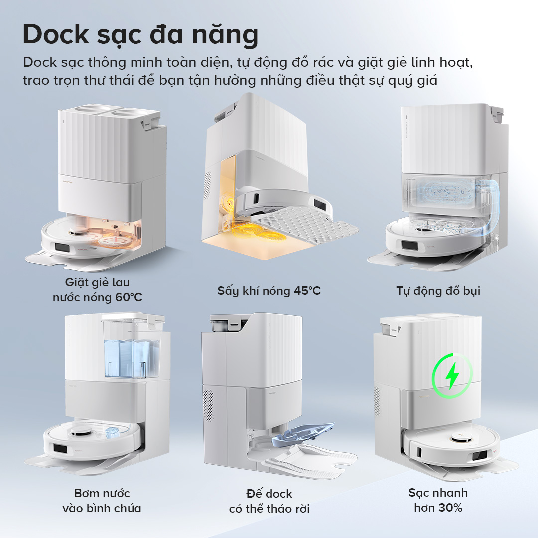 Ưu điểm nổi bật của Robot hút bụi lau nhà Roborock QRevo C Pro