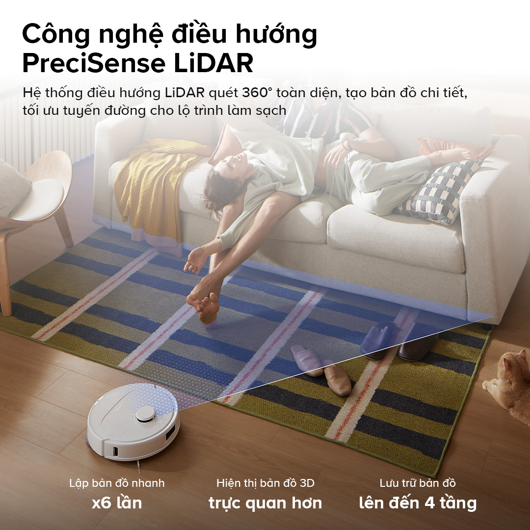 Ưu điểm nổi bật của Robot hút bụi lau nhà Roborock QRevo C Pro