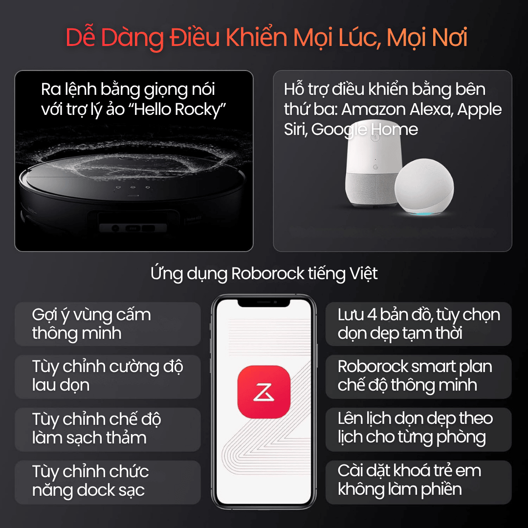 Ưu điểm nổi bật của Robot hút bụi lau nhà Roborock Saros 10