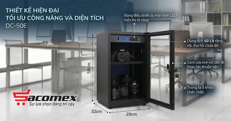 Ưu điểm khi sử dụng tủ chống ẩm Fujihome DC-50E