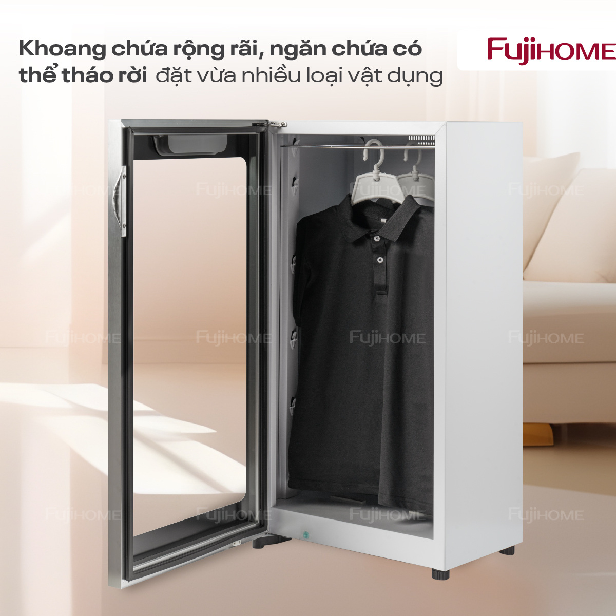 tủ sấy giày dép khử khuẩn Fujihome SD128