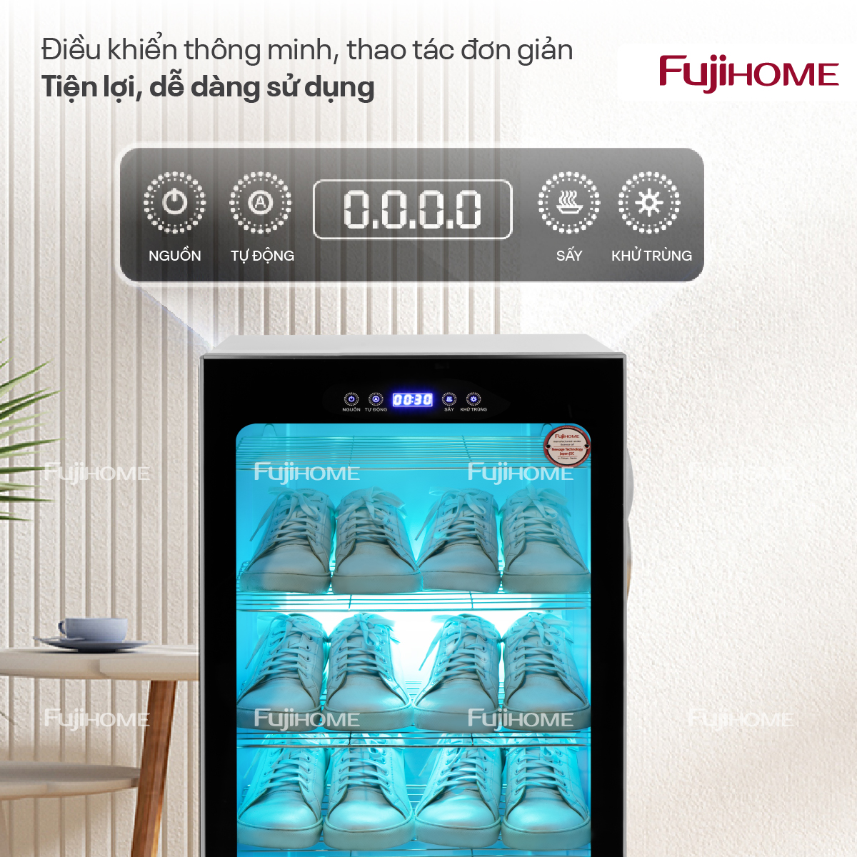 tủ sấy giày dép khử khuẩn Fujihome SD128