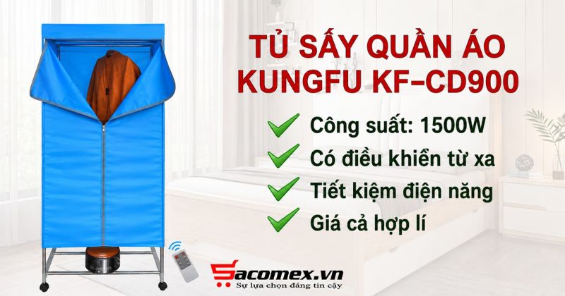 Tủ sấy quần áo Kungfu KF-CD900