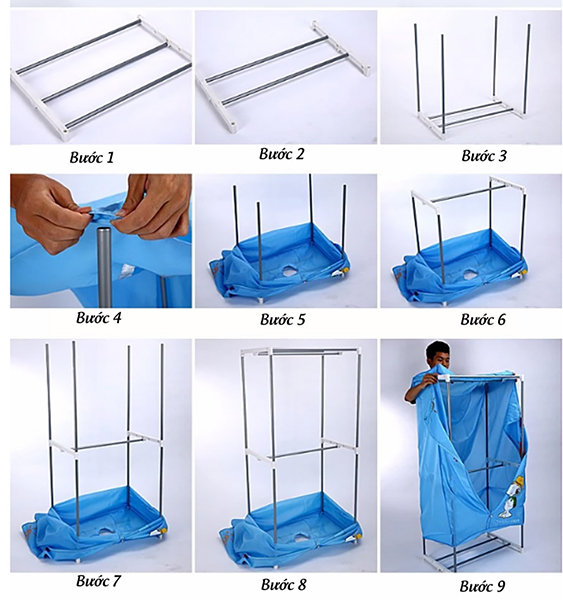 Cách lắp đặt và sử dụng tủ sấy quần áo