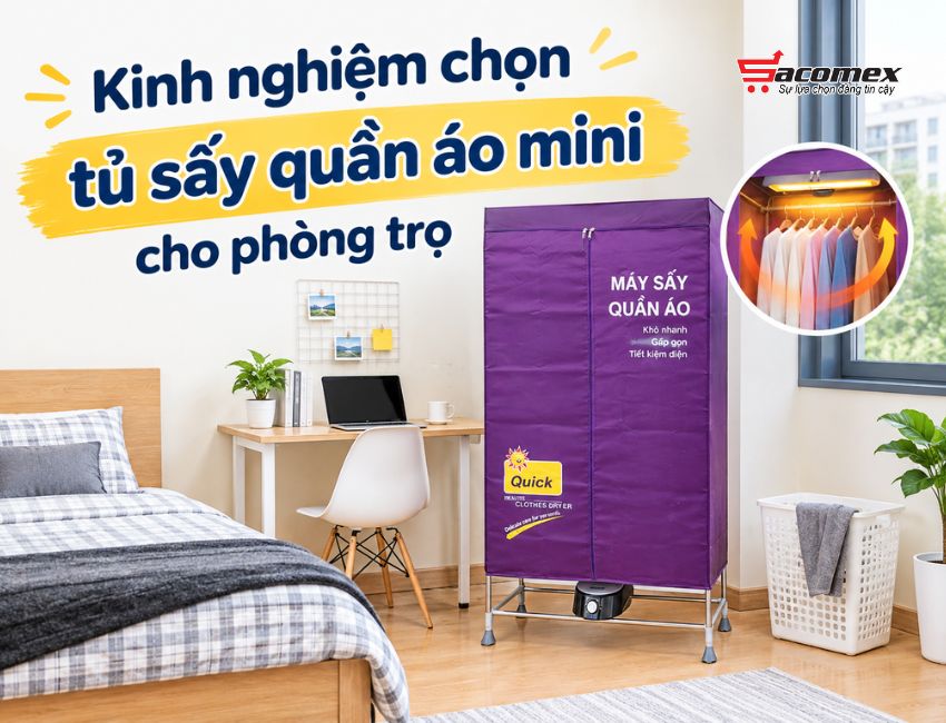 Kinh nghiệm chọn tủ sấy quần áo mini cho phòng trọ