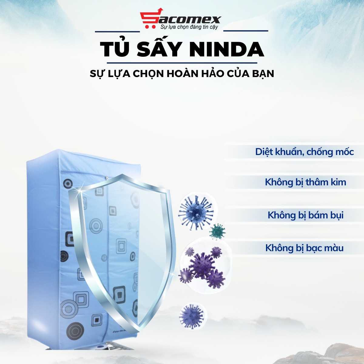 Những ưu điểm nổi bật của tủ sấy quần áo Ninda