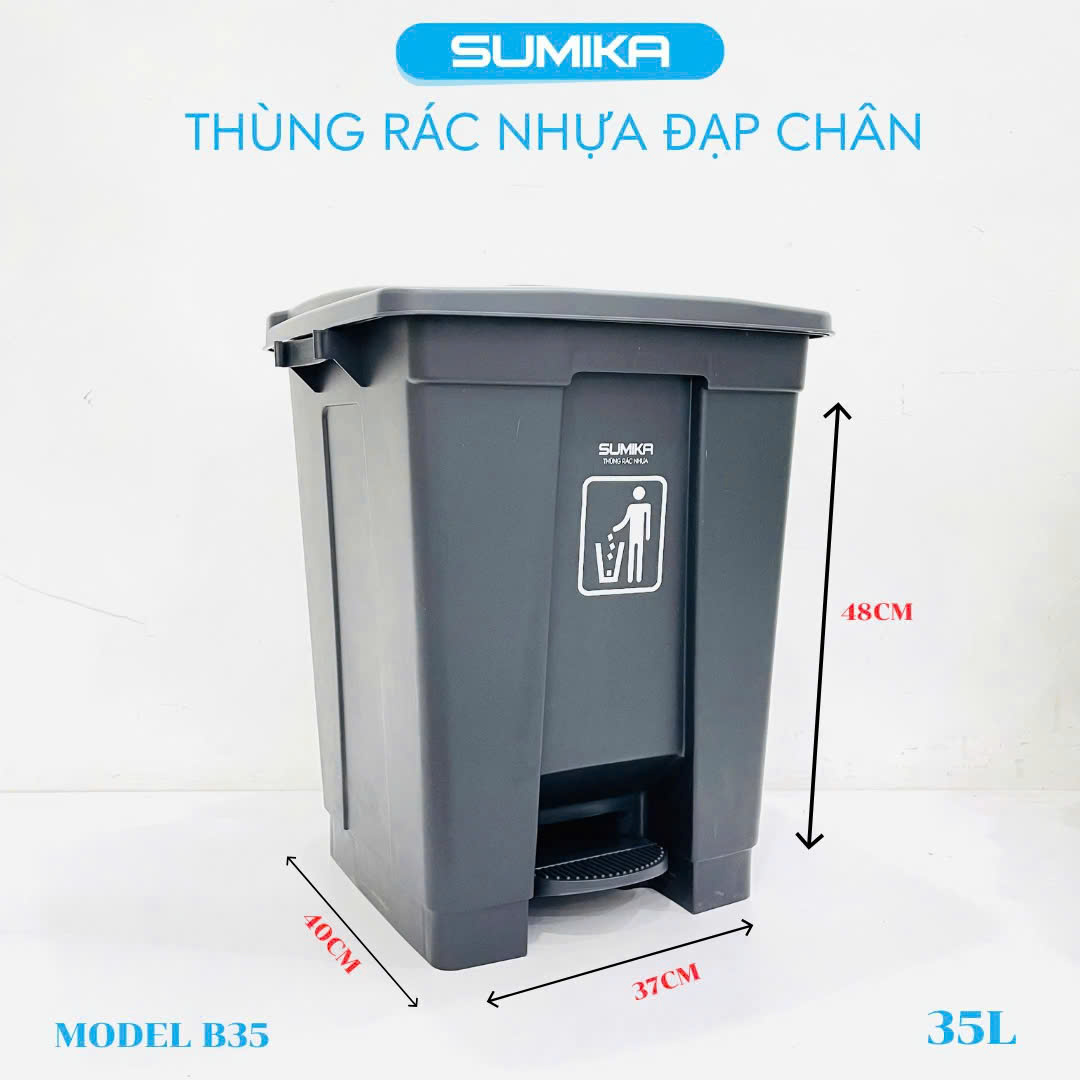 Ứng dụng của thùng rác nhựa Sumika B35