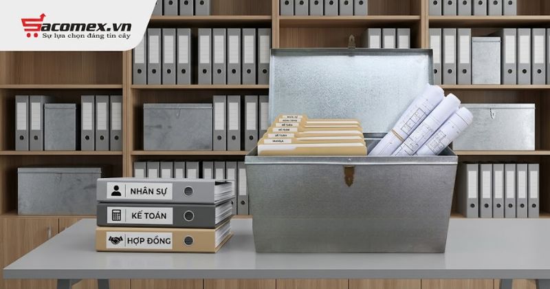 hùng đựng hồ sơ 70cm x 40cm x 40cm (4.5 zem) phù hợp với nhiều nhu cầu lưu trữ