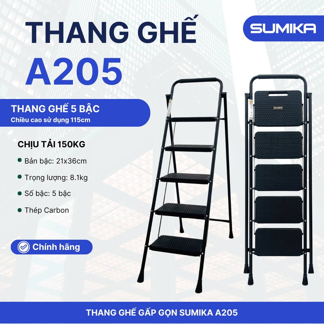 Ưu điểm nổi bật của thang ghế gia đình 05 bậc Sumika A205
