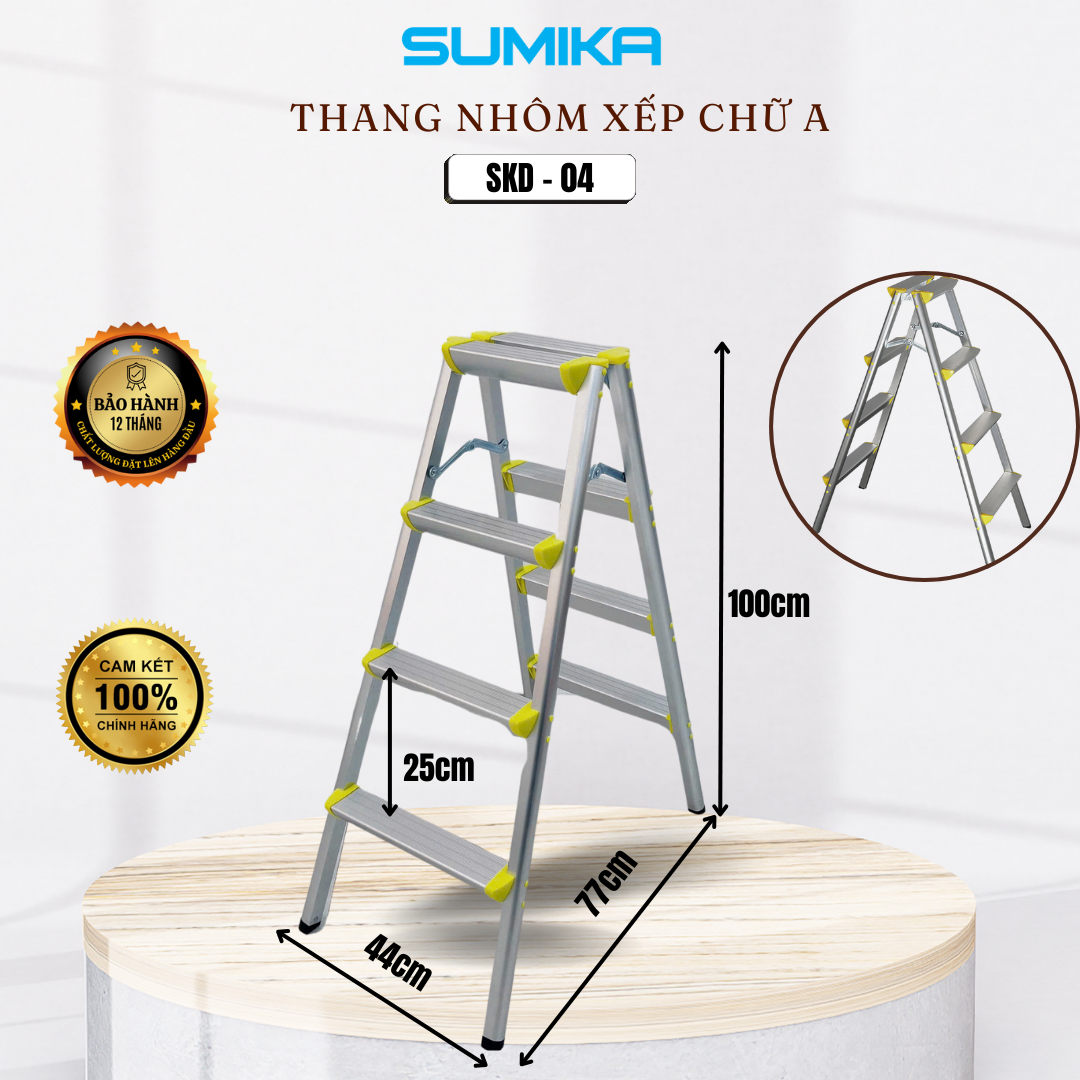 Đặc điểm nổi bật của thang nhôm xếp chữ A Sumika SKD04