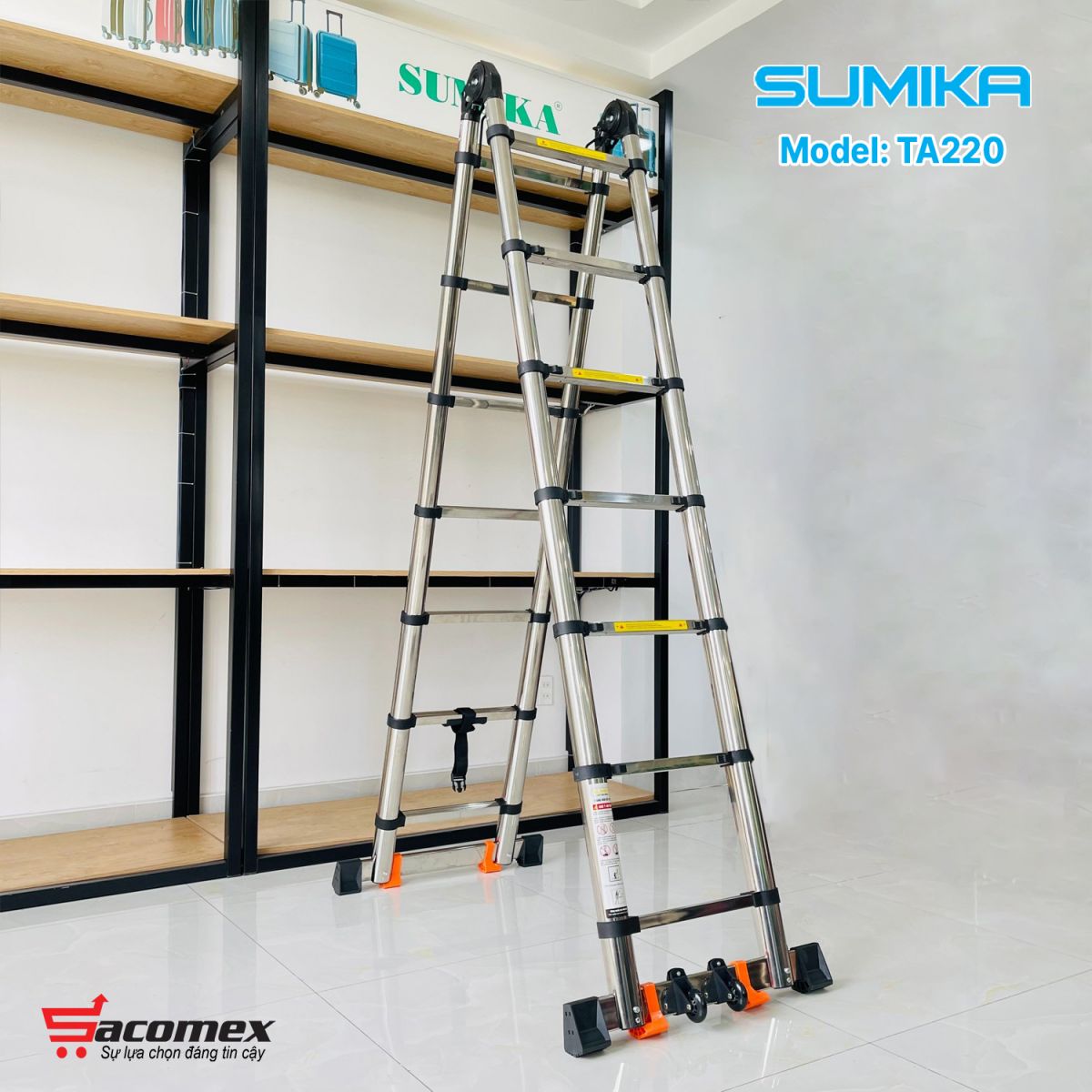 Thang Inox rút chữ A Sumika TA220