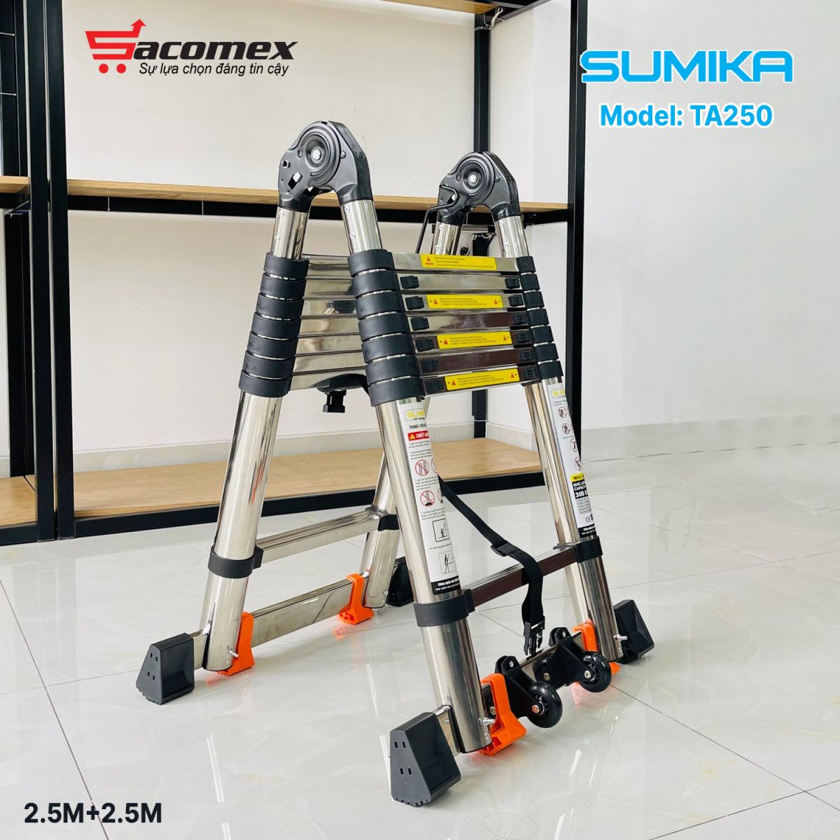 thang Inox rút chữ A Sumika TA250