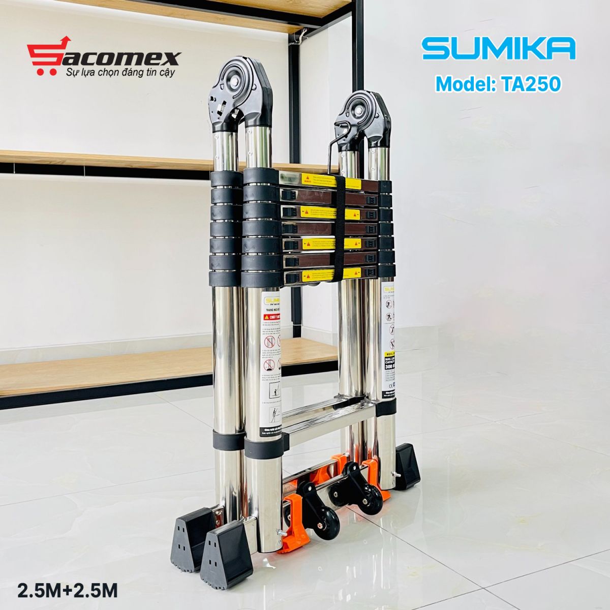 thang Inox rút chữ A Sumika TA250