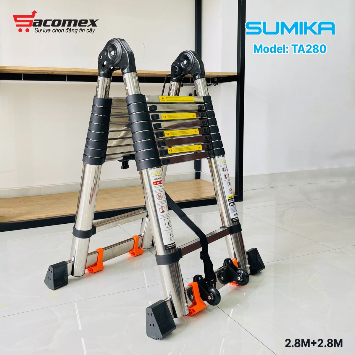 thang Inox rút chữ A Sumika TA280