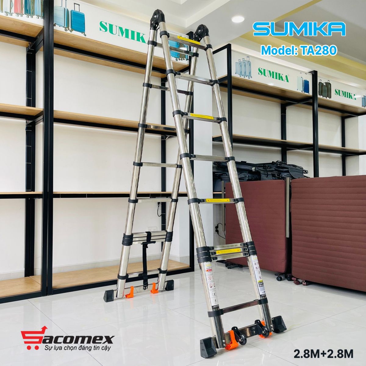 thang Inox rút chữ A Sumika TA280