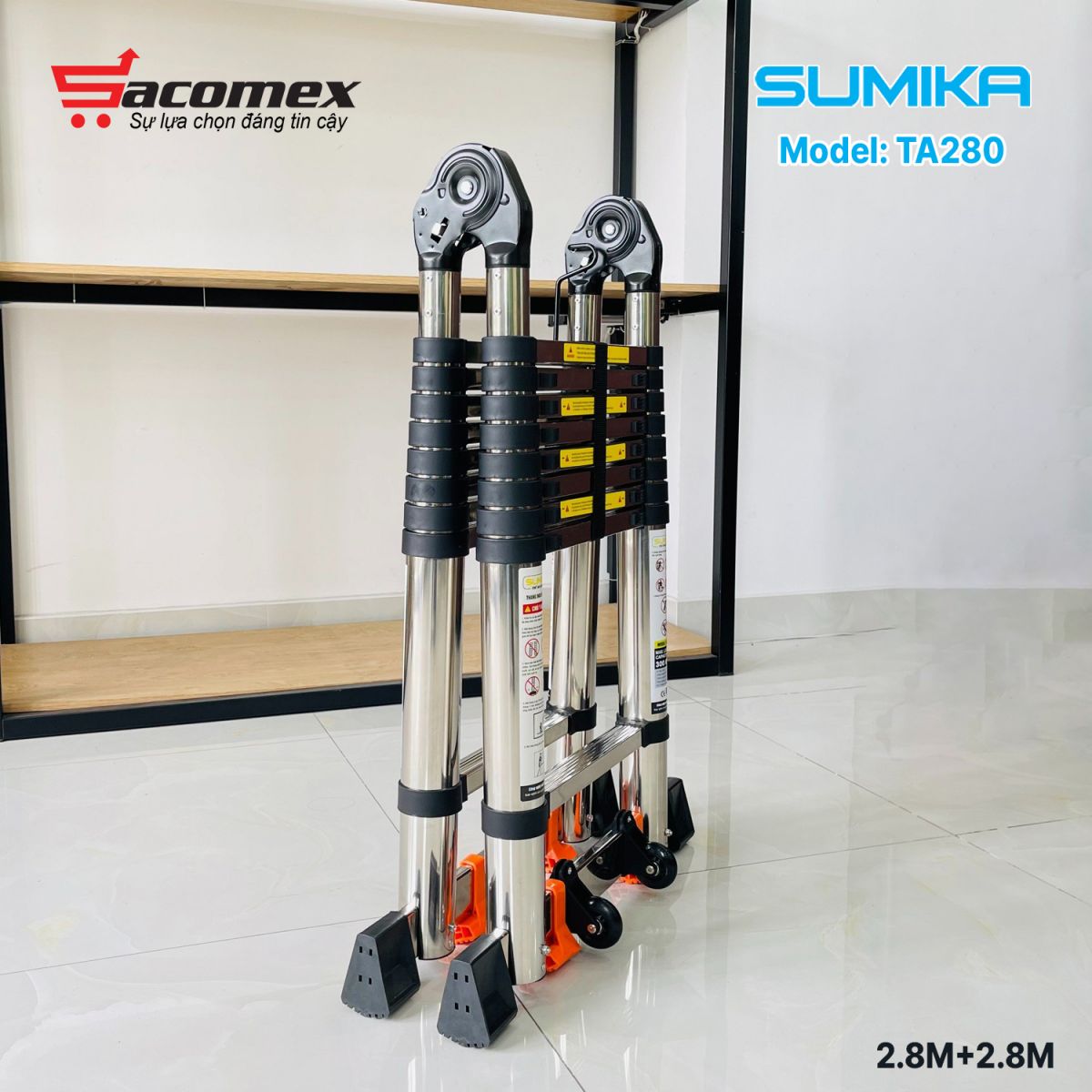 thang Inox rút chữ A Sumika TA280
