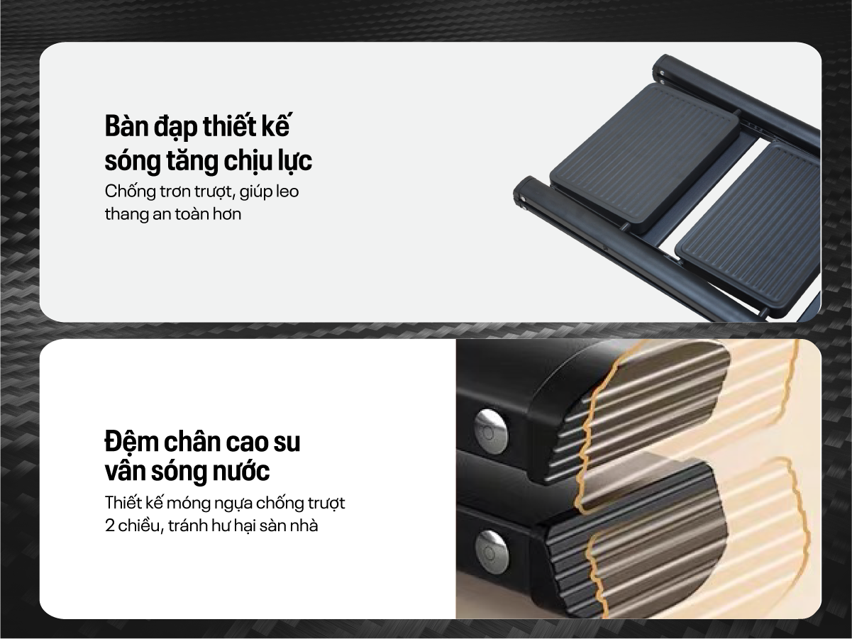 Đặc điểm nổi bật của thang ghế gấp gọn thông minh 2 bậc Fujihome SL102B