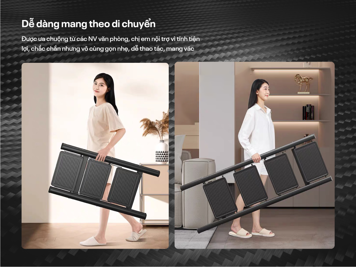 Đặc điểm nổi bật của thang ghế gấp gọn thông minh 2 bậc Fujihome SL102B
