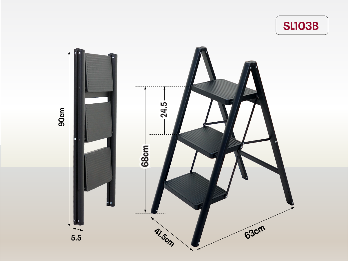 Ưu điểm nổi bật của thang ghế gấp gọn thông minh 3 bậc Fujihome SL103B